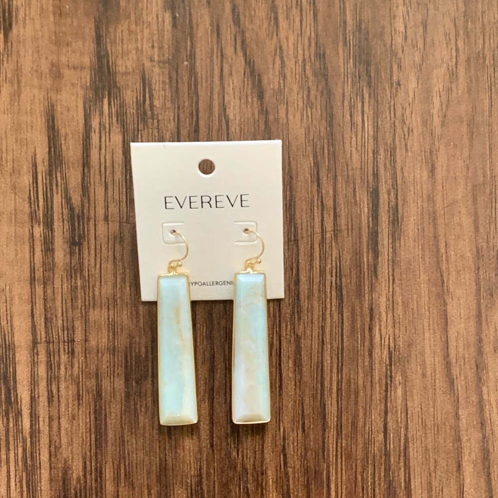 Evereve Amazonite stone drop earring - Picture 5 of 7